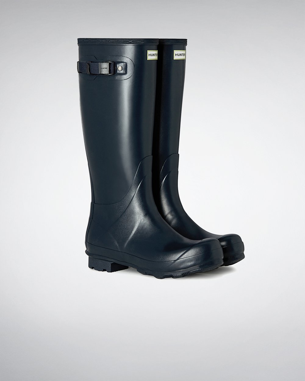 Botas de Lluvia Altas Hunter Hombre - Norris Field - Azul Marino - LZMCJAW-92